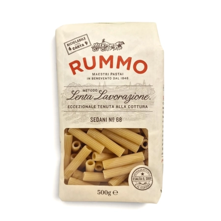 Rummo Sedani N.68 makaron z semoliny durum 500 g - ruvida sfoglia z Lenta Lavorazione